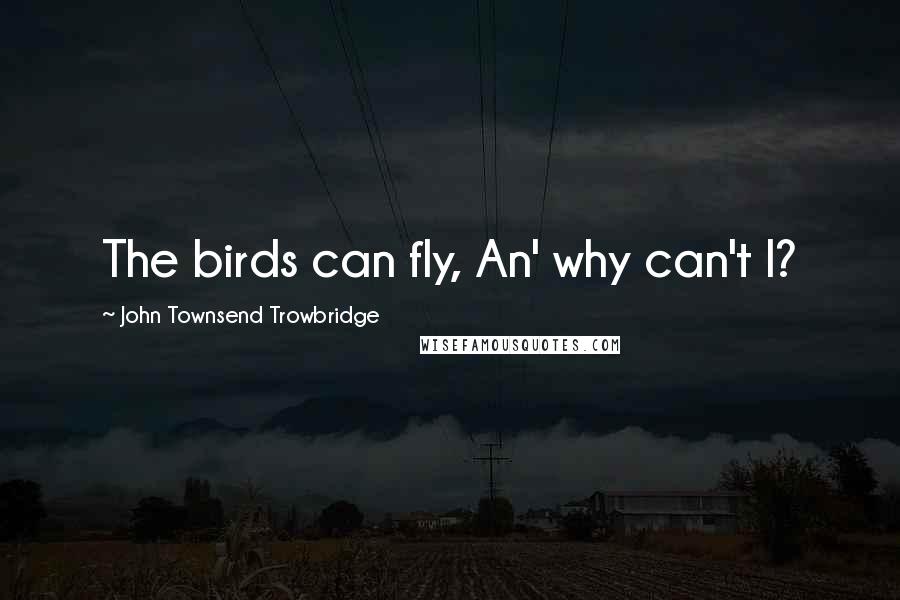 John Townsend Trowbridge Quotes: The birds can fly, An' why can't I?