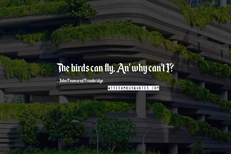 John Townsend Trowbridge Quotes: The birds can fly, An' why can't I?