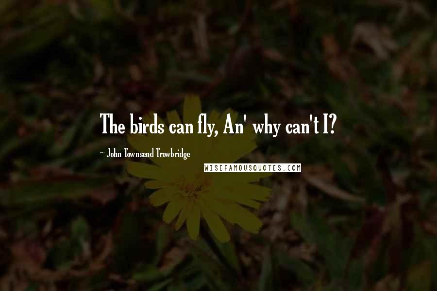 John Townsend Trowbridge Quotes: The birds can fly, An' why can't I?