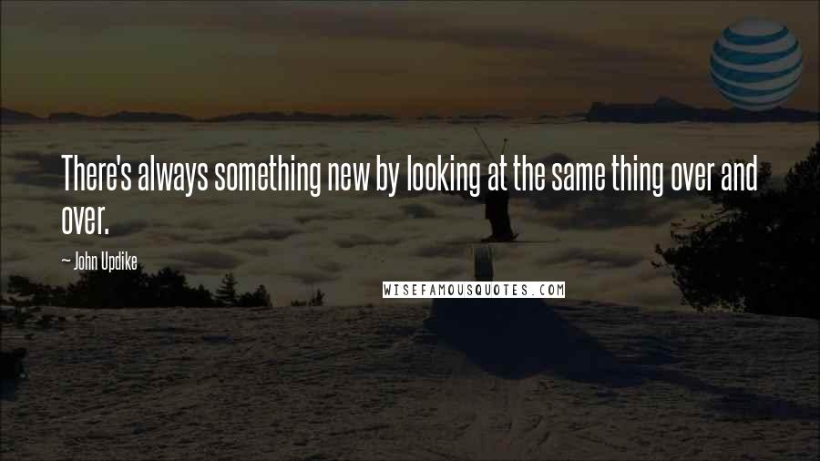 John Updike Quotes: There's always something new by looking at the same thing over and over.
