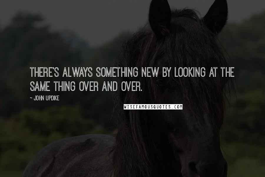 John Updike Quotes: There's always something new by looking at the same thing over and over.