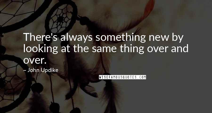 John Updike Quotes: There's always something new by looking at the same thing over and over.