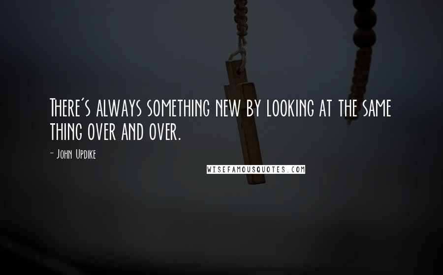 John Updike Quotes: There's always something new by looking at the same thing over and over.