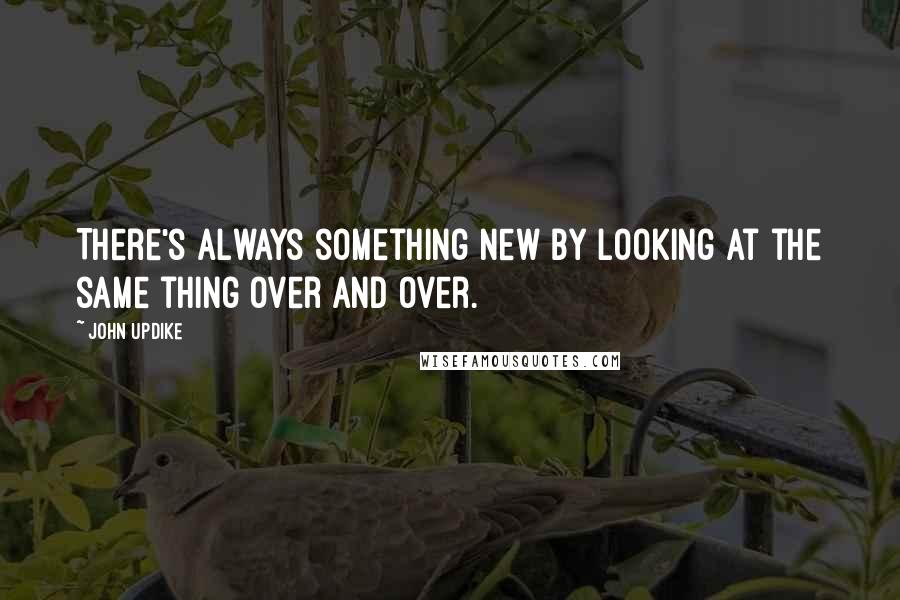 John Updike Quotes: There's always something new by looking at the same thing over and over.