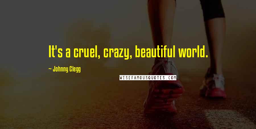 Johnny Clegg Quotes: It's a cruel, crazy, beautiful world.