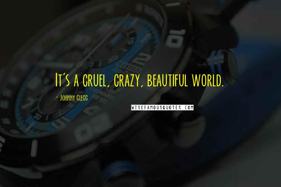 Johnny Clegg Quotes: It's a cruel, crazy, beautiful world.