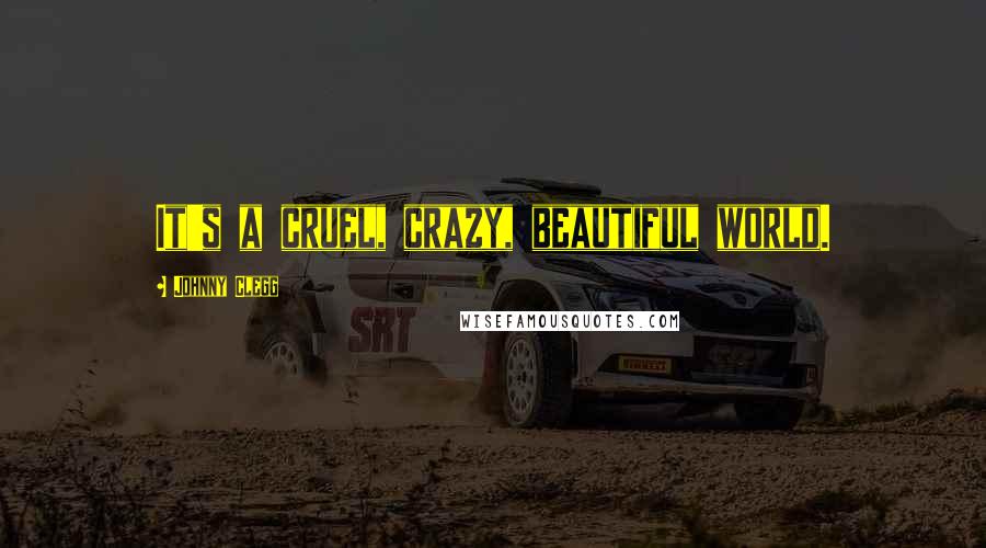 Johnny Clegg Quotes: It's a cruel, crazy, beautiful world.