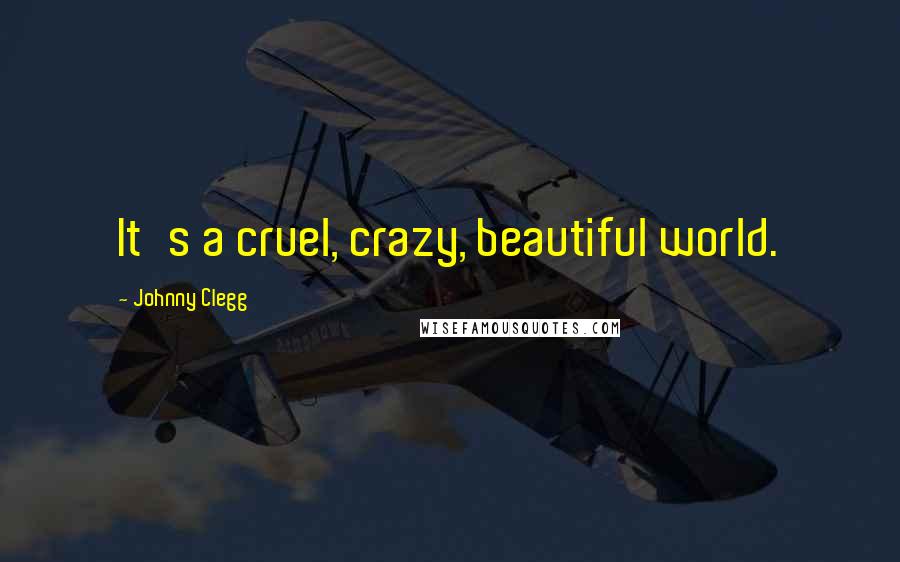 Johnny Clegg Quotes: It's a cruel, crazy, beautiful world.