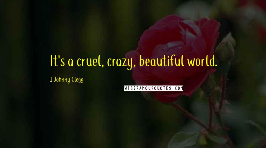 Johnny Clegg Quotes: It's a cruel, crazy, beautiful world.