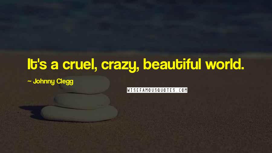 Johnny Clegg Quotes: It's a cruel, crazy, beautiful world.