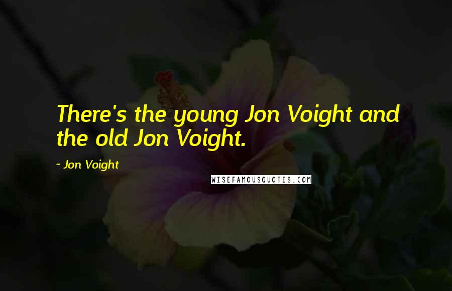 Jon Voight Quotes: There's the young Jon Voight and the old Jon Voight.