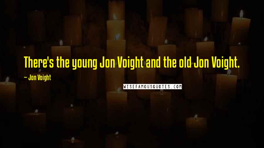 Jon Voight Quotes: There's the young Jon Voight and the old Jon Voight.