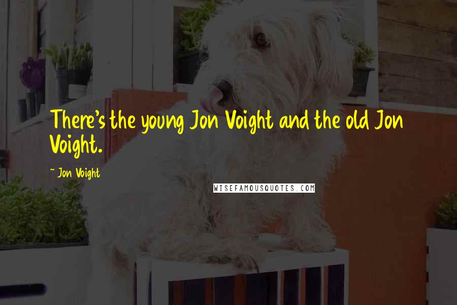 Jon Voight Quotes: There's the young Jon Voight and the old Jon Voight.