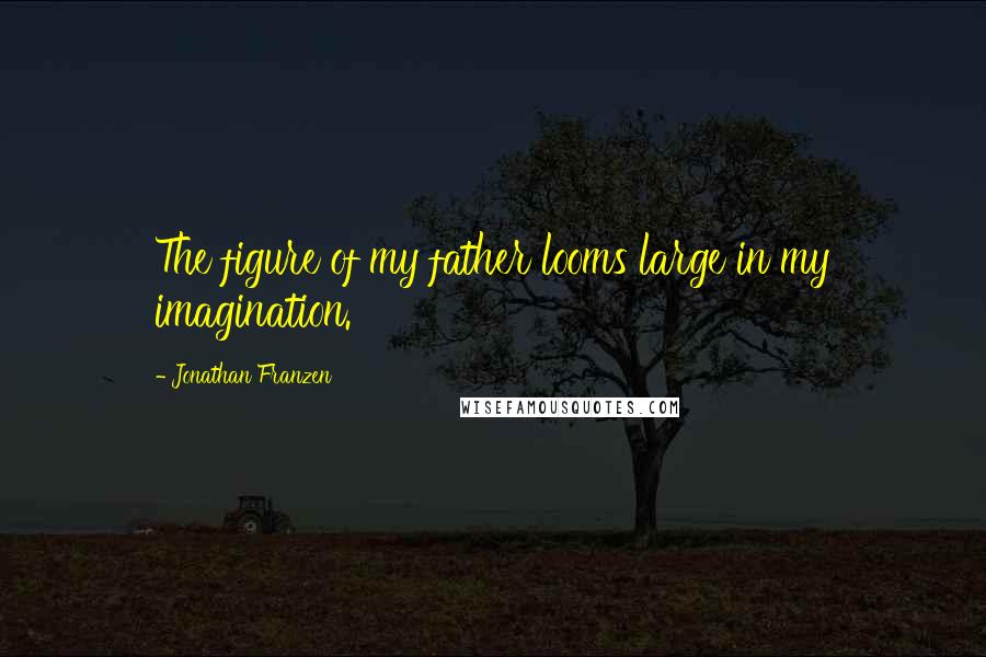 Jonathan Franzen Quotes: The figure of my father looms large in my imagination.