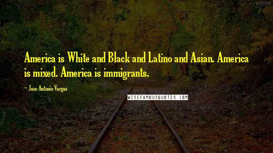 Jose Antonio Vargas Quotes: America is White and Black and Latino and Asian. America is mixed. America is immigrants.
