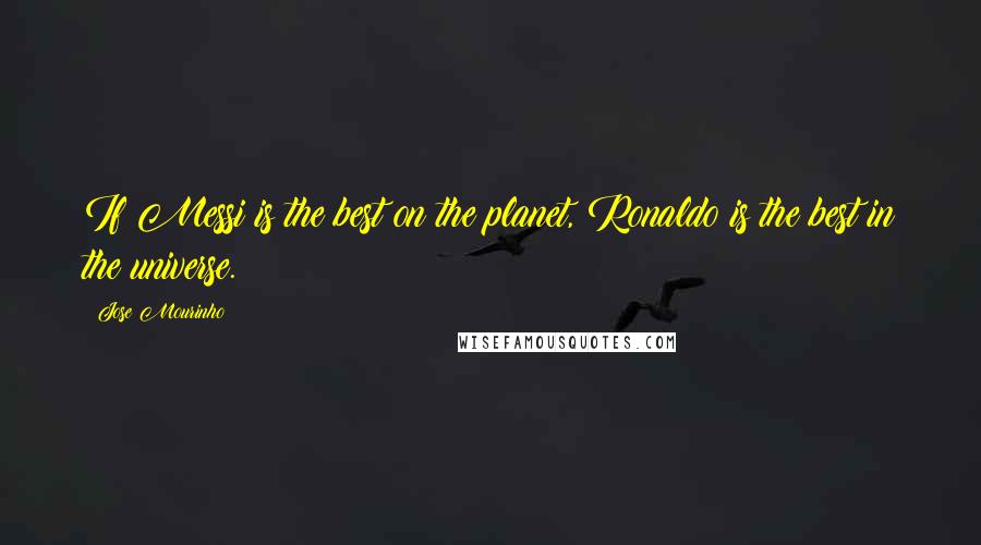 Jose Mourinho Quotes: If Messi is the best on the planet, Ronaldo is the best in the universe.