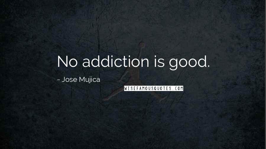 Jose Mujica Quotes: No addiction is good.