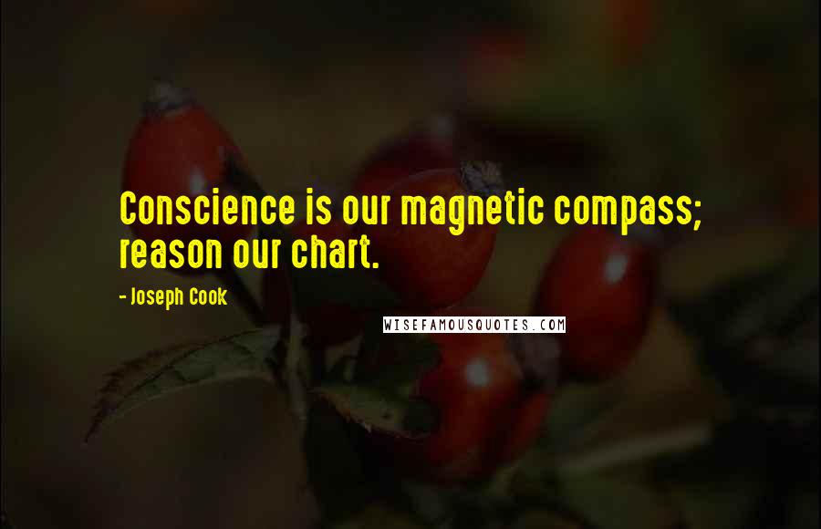 Joseph Cook Quotes: Conscience is our magnetic compass; reason our chart.