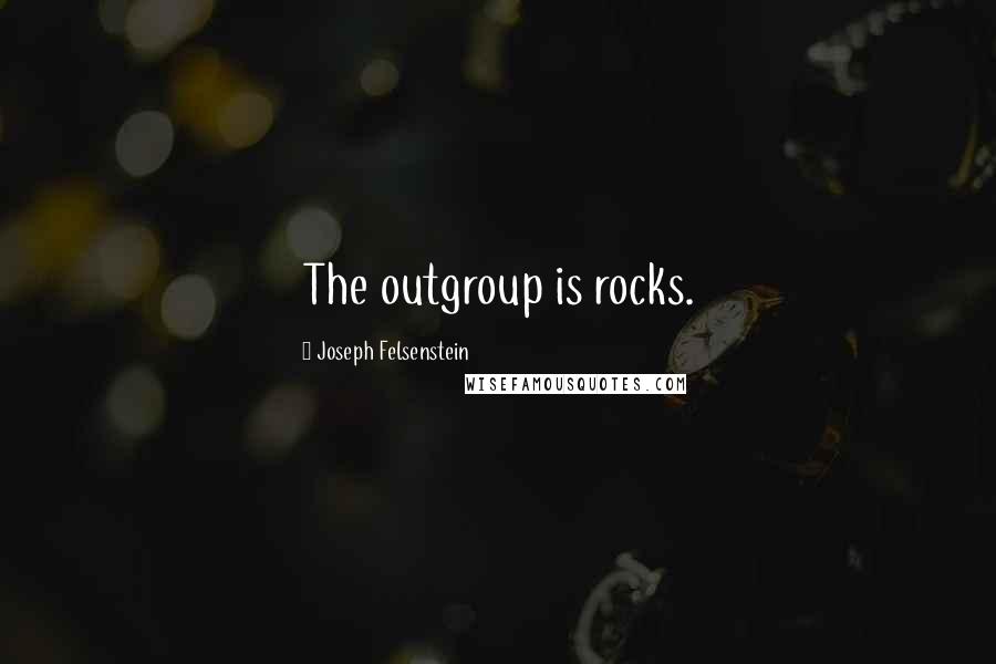 Joseph Felsenstein Quotes: The outgroup is rocks.