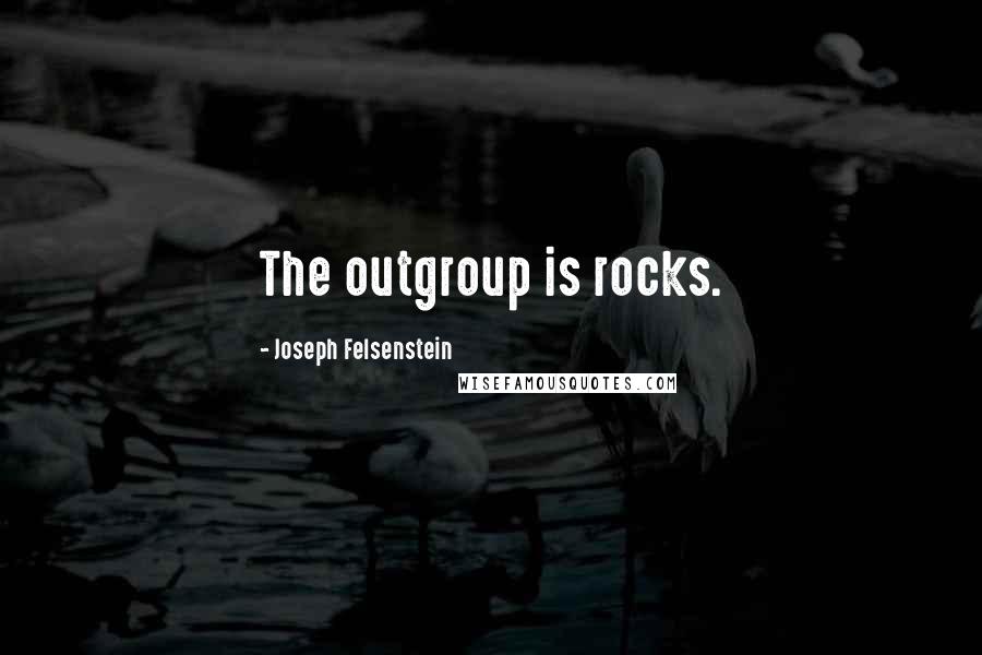 Joseph Felsenstein Quotes: The outgroup is rocks.