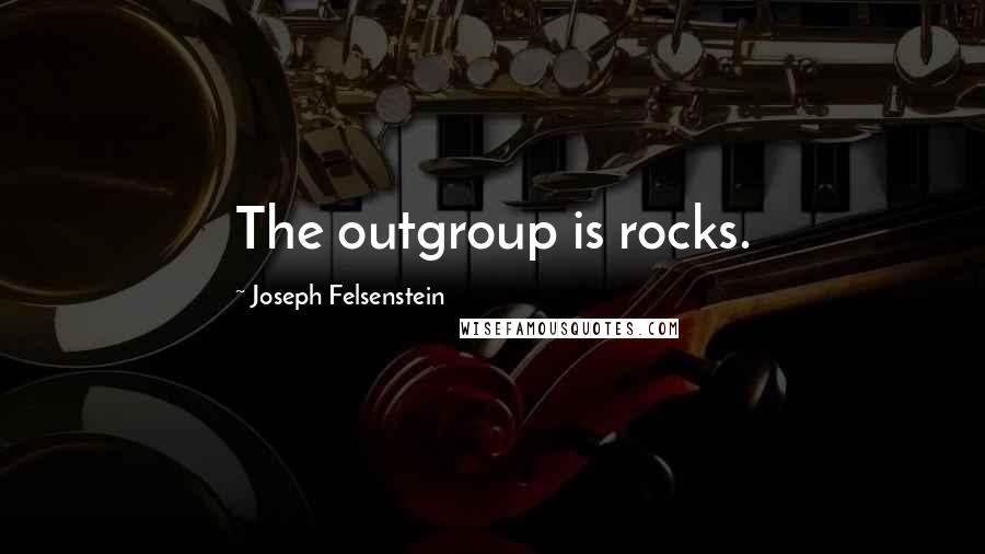 Joseph Felsenstein Quotes: The outgroup is rocks.