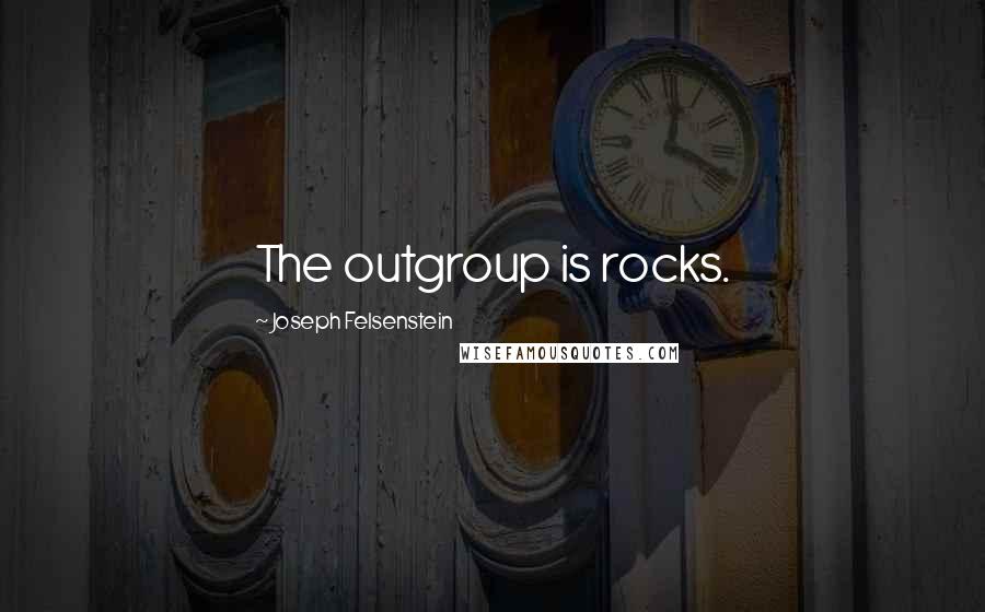 Joseph Felsenstein Quotes: The outgroup is rocks.