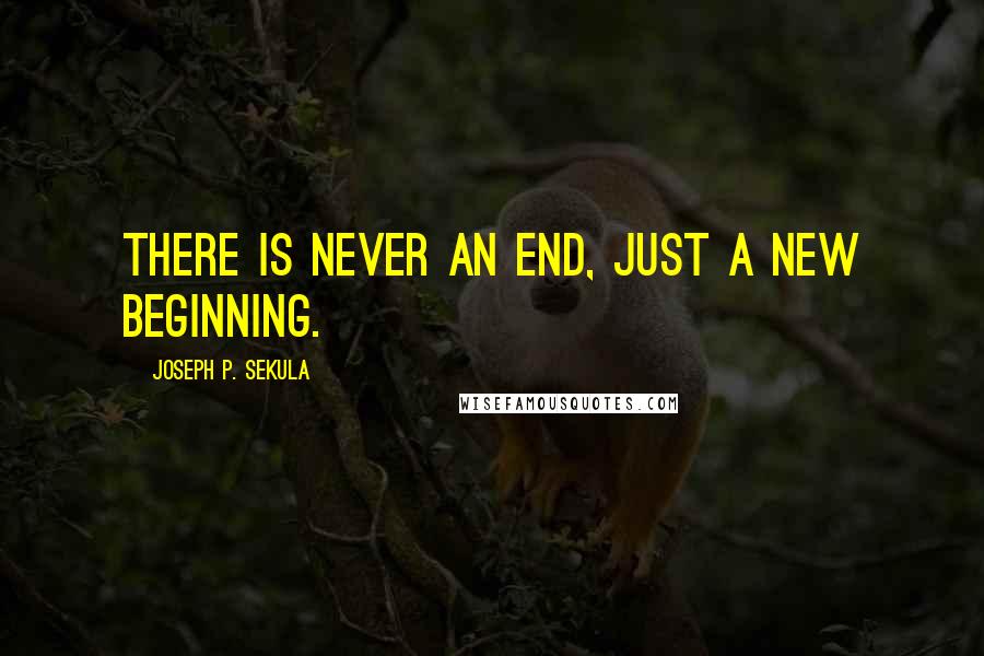 Joseph P. Sekula Quotes: There is never an end, just a new beginning.