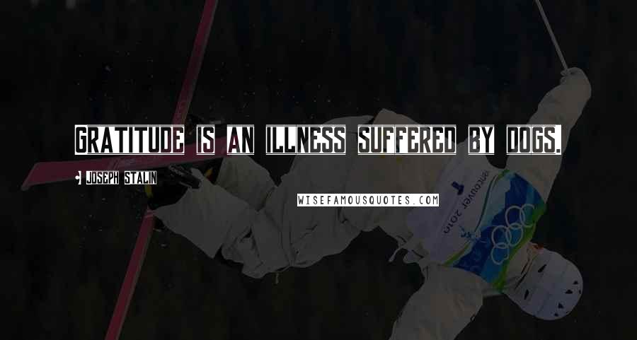 Joseph Stalin Quotes: Gratitude is an illness suffered by dogs.