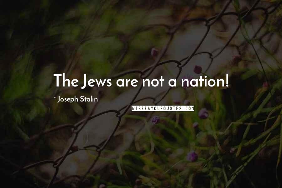 Joseph Stalin Quotes: The Jews are not a nation!