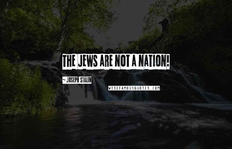 Joseph Stalin Quotes: The Jews are not a nation!