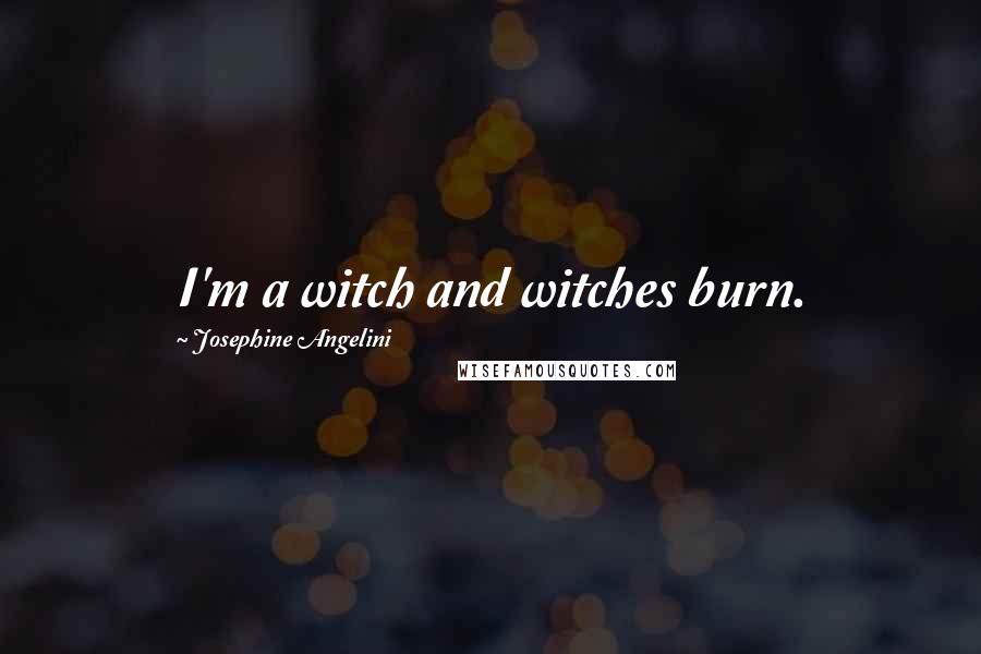 Josephine Angelini Quotes: I'm a witch and witches burn.