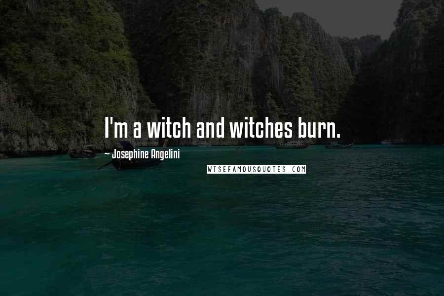 Josephine Angelini Quotes: I'm a witch and witches burn.