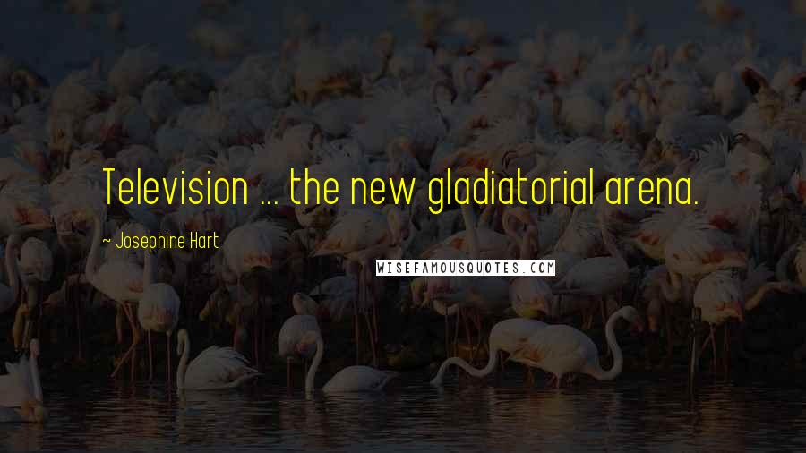 Josephine Hart Quotes: Television ... the new gladiatorial arena.