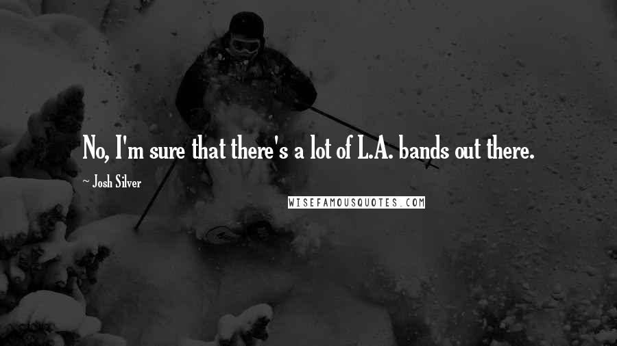 Josh Silver Quotes: No, I'm sure that there's a lot of L.A. bands out there.