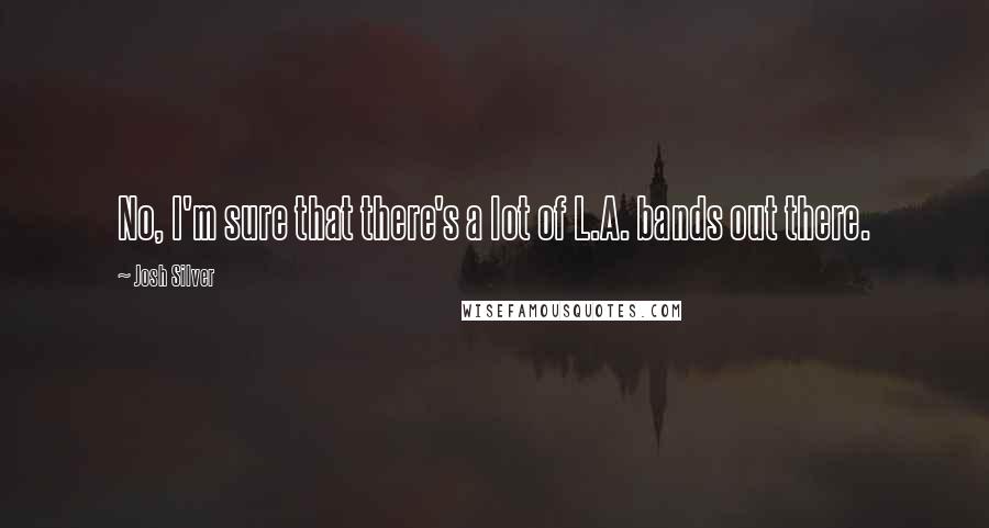Josh Silver Quotes: No, I'm sure that there's a lot of L.A. bands out there.