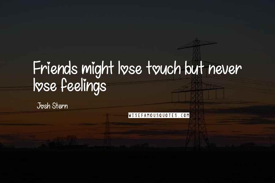 Josh Stern Quotes: Friends might lose touch but never lose feelings