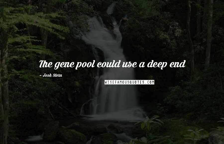 Josh Stern Quotes: The gene pool could use a deep end