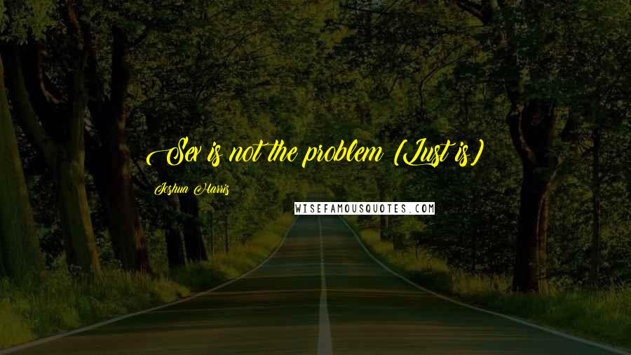 Joshua Harris Quotes: Sex is not the problem [Lust is]