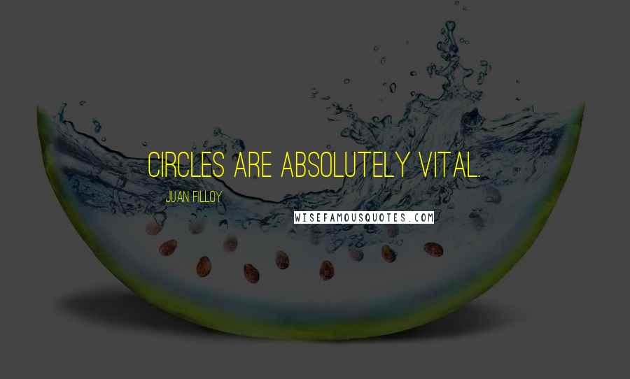 Juan Filloy Quotes: Circles are absolutely vital.