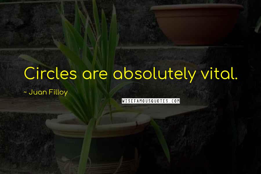 Juan Filloy Quotes: Circles are absolutely vital.