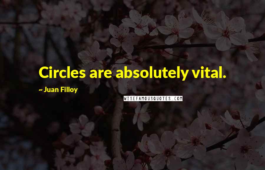 Juan Filloy Quotes: Circles are absolutely vital.