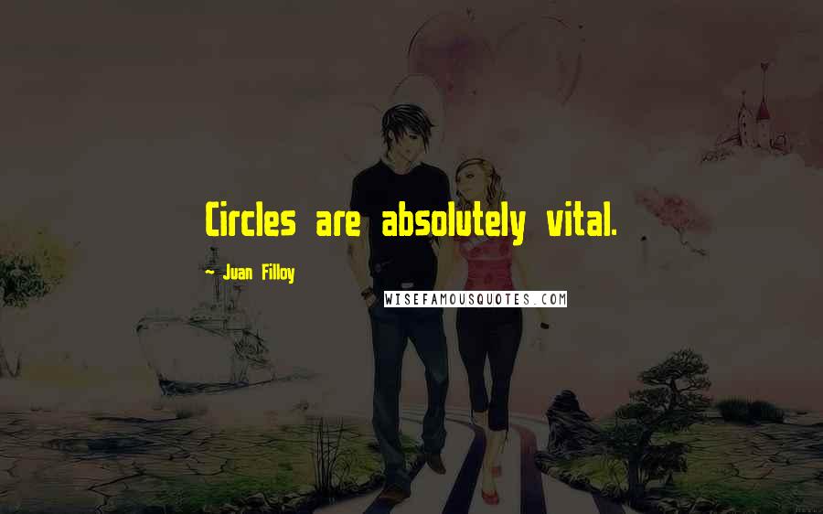 Juan Filloy Quotes: Circles are absolutely vital.