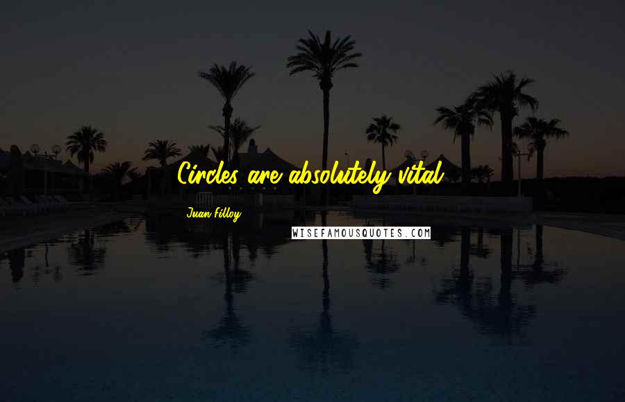 Juan Filloy Quotes: Circles are absolutely vital.