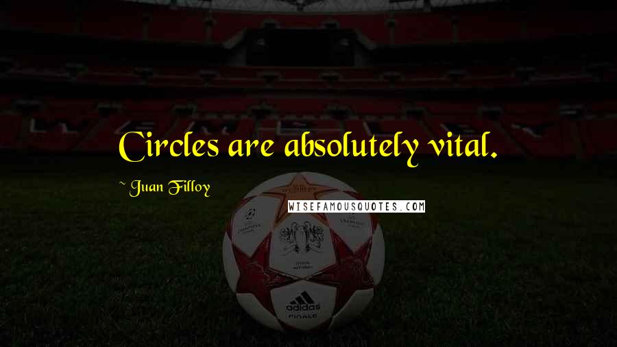 Juan Filloy Quotes: Circles are absolutely vital.