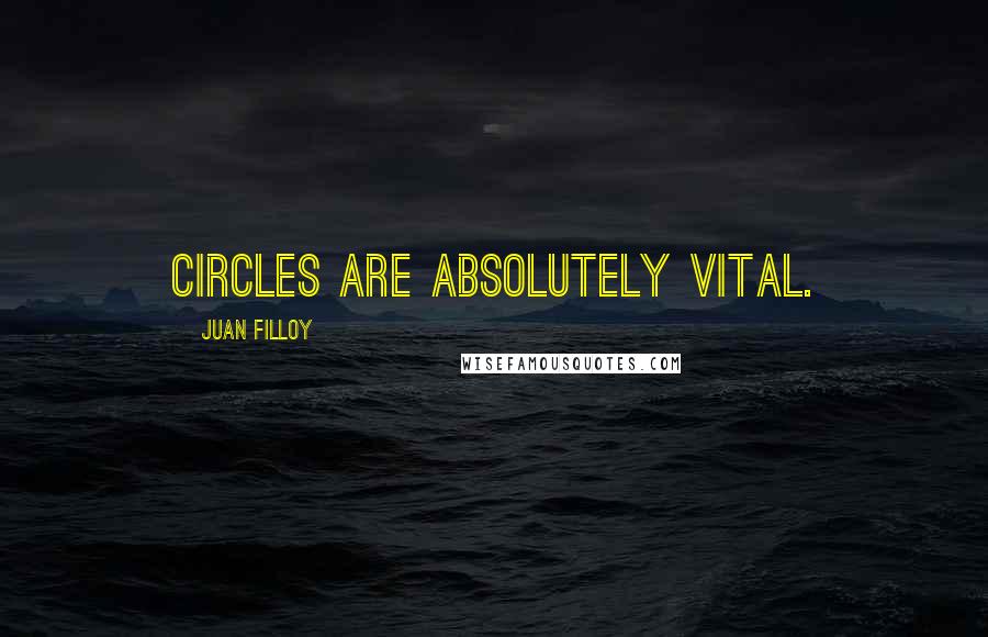 Juan Filloy Quotes: Circles are absolutely vital.