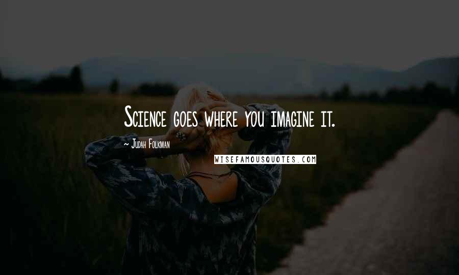 Judah Folkman Quotes: Science goes where you imagine it.