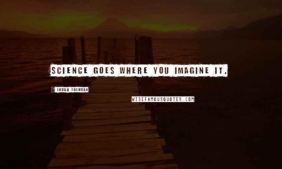 Judah Folkman Quotes: Science goes where you imagine it.