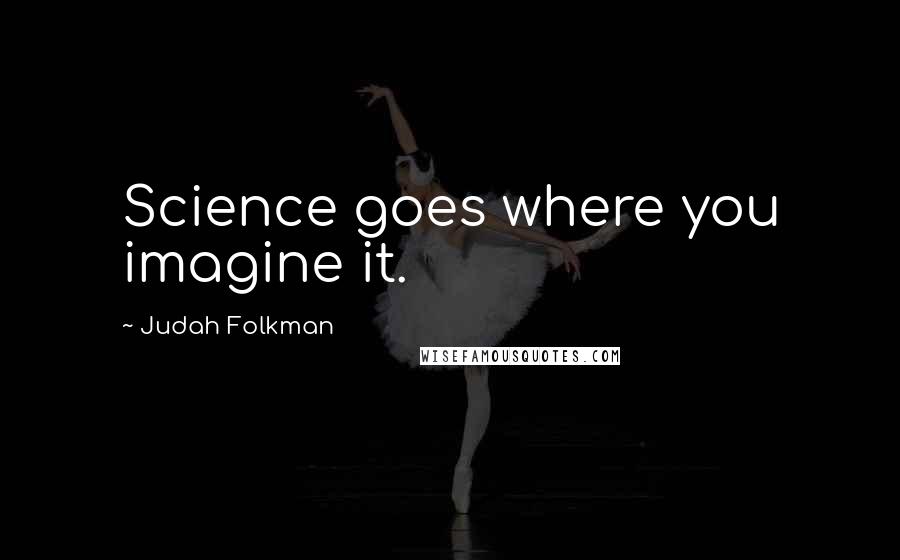 Judah Folkman Quotes: Science goes where you imagine it.