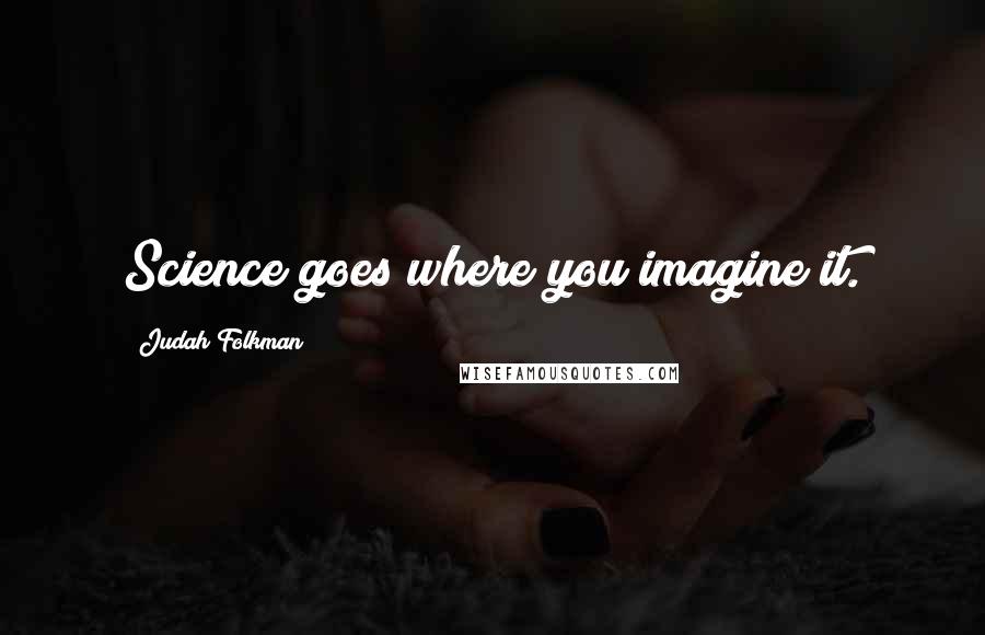 Judah Folkman Quotes: Science goes where you imagine it.