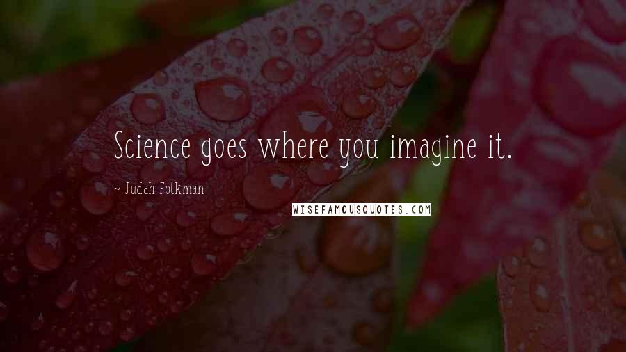 Judah Folkman Quotes: Science goes where you imagine it.